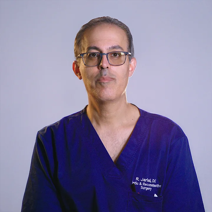 Professional headshot of Dr. Ravinder Jarial, DO, at My Cosmetic Surgery in Miami.