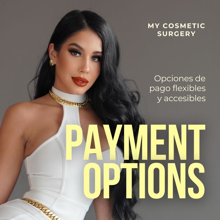 Flexible payment options available at My Cosmetic Surgery Miami, making cosmetic treatments more affordable and accessible.