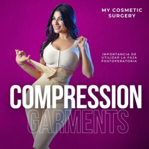 Post-surgical compression garment
