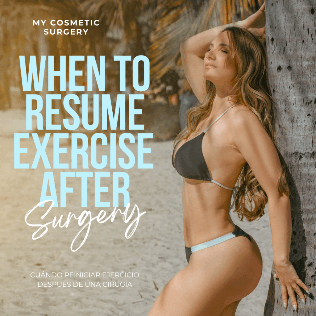 Female patient illustration representing post-operative recovery and a healthy, active lifestyle after cosmetic surgery