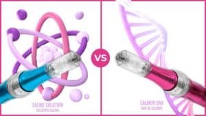 Microneedling DNA vs Microneedling de saline solution